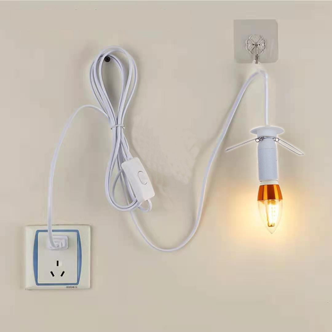 SD-741-2pin-indoor-E14-salt-lamp-power-extension-cord-with-switch